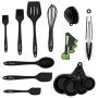 The Handi Cook Professional 11-Piece Kitchen Utensil Set - Premium Nonstick Cooking Utensils with Collapsible Measuring Cups and Folding Spoons - Durable Kitchenware Tools and Supplies