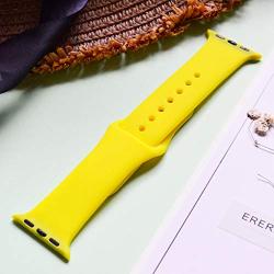 TIMTU Sport Band Compatible with Apple Watch Band 40mm 38mm 42mm 44mm, Soft Silicone Strap Replacement for Apple Watch Series 5 4 3 2 1 for Women/Men