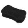 ELFRhino Bath Sponge 2 in 1 Silicone Shower Brush Natural Bristle Massager Brush Gentle Scrub Skin Exfoliation For Face and Body Massage Nubs Improve Cellulite Black