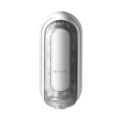 TENGA FLIP 0 (Zero) Electronic Massage Cup for Men Masturbation, Reusable Stimulating Pleasure Device, Male Toy Masturbator, TFZ-101 White