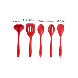 SKYyao Kitchen utensil set Kitchenware silicone kitchen utensils Five pieces set of one-piece shaped scoop shovel set silicone