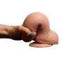 Wushuangyu 8.07 Inch Double Layer Silicone D?ld? Huge Powerful Suction Cup Relax Massage Waterproof for Women - Vibrant Toy