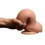 Wushuangyu 8.07 Inch Double Layer Silicone D?ld? Huge Powerful Suction Cup Relax Massage Waterproof for Women - Vibrant Toy