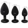 Anales Trainer for Advanced Users T-Shirt 3Pcs/Set Anales Trainer Kits with Diamonds-Silicone Amal Plugs Massager for Men and Women Beginners Black by Luseeo