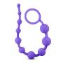 Soft Platinum Silicone 10 Bead Anal Beads - Sex Toy for Men and Women - Sex Toy for Couples (Purple)
