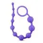 Soft Platinum Silicone 10 Bead Anal Beads - Sex Toy for Men and Women - Sex Toy for Couples (Purple)