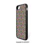 SCOCICI Non-Slip Drop Protection Smart Cell Phone Case Geometric Pattern with Inner and Outer Square Shaped Figures Artful Graphic Print Compatible with iPhone 7