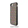 SCOCICI Non-Slip Drop Protection Smart Cell Phone Case Geometric Pattern with Inner and Outer Square Shaped Figures Artful Graphic Print Compatible with iPhone 7