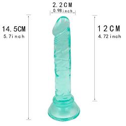 Wwpoi 7.87 inch Mini P?n?s-?ìld`? Personal Relax Toys, Extremely Vast Long Lifelike Massager Wand wwpoi (Color : Green)