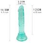 Wwpoi 7.87 inch Mini P?n?s-?ìld`? Personal Relax Toys, Extremely Vast Long Lifelike Massager Wand wwpoi (Color : Green)