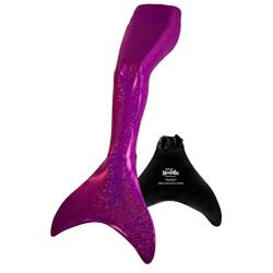 Fin Fun Sparkle Mermaid Tails with Monofin for Swimming - Kid and Adult Sizes