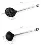 JYHYGS Kitchenware Set, Stainless Steel Silicone, Non-Stick Cooking Frying Pan Shovel Soup Colander Face Fishing Kitchen Gadgets, Set of 9