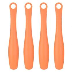 Craig 4pcs Plastic Kitchen Tongs BBQ Tongs Utility Tong Cooking Utility Tong Orange