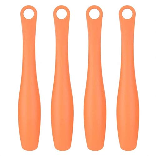 Craig 4pcs Plastic Kitchen Tongs BBQ Tongs Utility Tong Cooking Utility Tong Orange