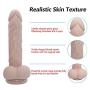 Ultra-long Super Large Realistic Massager With Powerful Suction Cup Handheld Personal Body Massage, Hand-held Full Body Wand Rocking and Flexible Large Soft Curved Silicone Stick Female Toy CHUKRUK092