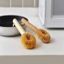 Honoen 5 Dishwashing Brush, Robust Construction, Durable, Effective Scrubbing of Dirt,Easy to Remove Jammed Food, Suitable for Cast Iron Frying Pan