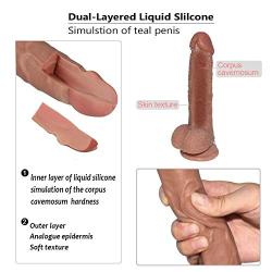 SJX-Love Realistic Silicon Massager with Handsfree Toy for Women, Men Or Couples SJX-Love