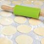 FANCYGIRL Silicone Roller with Handle Kitchenware Home Kitchen Non-Stick Rolling Pin Dumpling Making Tool