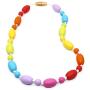 Sensory Chew Necklace for Girls Boys Kids, Silicone Chewy Jewelry Necklace for Baby Teething Chewing Biting Autism or Special Needs, Oral Motor Chewable Toys Reduce Anxiety