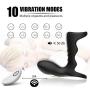 Male Longer Lasting Shake Rooster Ring with Contented Brush Silicone Happy Toys Rings Shock 10 Speeds USB Charged,Rings for Couples Best Gift
