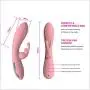 Hommoo Female Vibrant Adult Toys Soft Silicone Waterproof Rabbit Vibrartor-?ìld`? for Women