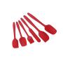 Kitchen tools BBQ brush set silicone kitchenware set of 6 baking tools heat-resistant shovel kitchen cooking, baking and blending appliances (red)