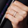 ThunderFit Womens Triangle Diamond Stackable Rings 4 Pack Thin Silicone Wedding Rings - 2.5mm Wide - 2mm Thick