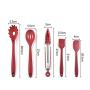 Pancake Spatula Silicone Nonstick 10Pcs Cooking Kit Cooking Baking Kitchenware Utensil Set (Color : Light Yellow)