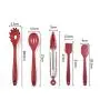 Pancake Spatula Silicone Nonstick 10Pcs Cooking Kit Cooking Baking Kitchenware Utensil Set (Color : Light Yellow)