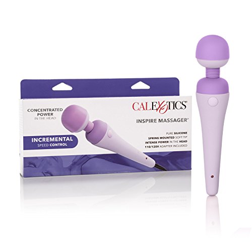 CalExotics Inspire Massager ? Silicone Body Wand Vibrator for Couples ? Adult Sex Personal Massager - Purple