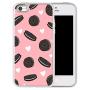 iPhone SE 5s 5 Case,Flexible Soft TPU Cover Shell,Slim Silicone Black Rubber Non-Slip Durable Design Protective Phone Case for iPhone SE 5s 5 -Biscuits