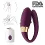 7 Frequency U-Shape Couple Love Stimulation Promote Toys Sport Tool USB Rechargeable Silicone Couples Wand Massage Back Neck Muscles Purple