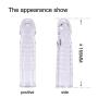 6.1inch Silicone P-ê-NIS Extension Sleeve Finger Cóndoms Jelly Extender, Couple Toys T-shirt (Color : White)