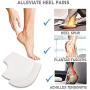 VivoFoot Gel Heel Protectors,Heel Pain and Cracked Heels Relief for Men and Women (2 Pairs)