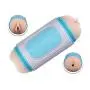 Water Lube Male Masturbator Cup, Upgraded Pocket Pussy Masturbation Cup, Double Hole Realistic Artificial Vaginal and Anal, Adjustable Angle and Dismountable Male Sex Toys (L)