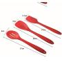 Silicone Kitchenware 10 Piece Nonstick Cookware Set Kitchen Tools Baking Utensils,Red