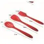 Silicone Kitchenware 10 Piece Nonstick Cookware Set Kitchen Tools Baking Utensils,Red