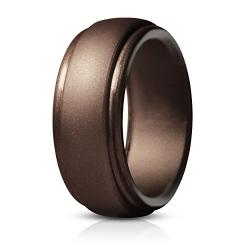 Saco Band Silicone Rings Men - 7 Rings / 1 Ring Rubber Wedding Bands