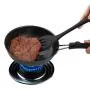 Hillento Silicone Kitchen Utensil Set Kitchenware 5PCS Silicone Kitchen Utensils Set Spatulas Brush Cooking Tools, Easy to Use & Clean, Black