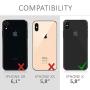 kwmobile TPU Silicone Case for Apple iPhone X - Soft Flexible Rubber Protective Cover - Coral