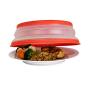 Tovolo Vented, Easy Grip, Collapsible Microwave Cover, 10.5 Inch, Red
