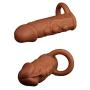 Privacy Packaging Silicone Penis Condom Expander Expand Male Chastity Toys Long Cock Sleeve Reusable Condom-PZHPZY