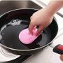 Dishwashing brush Silicone Dishwashing Sponge Brush Antibacterial Kitchen Cleaning Insulation Pad Fruit Vegetable Bath Kitchenware Brush