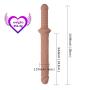 Soft Comfortable Stimulator 14.9 Inch Double Sided Toy Real Feel Soft Flexible Silicone Wand Double Head -D?ld`? Massager for Women