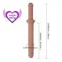 Soft Comfortable Stimulator 14.9 Inch Double Sided Toy Real Feel Soft Flexible Silicone Wand Double Head -D?ld`? Massager for Women