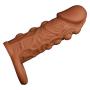 Reusable Silicone Penis Condom Expander Expands Male Chastity Toys Long Rooster Sleeve Dick Socks Condom-0ZY