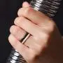 ThunderFit Thin and Stackable Silicone Rings, 8 Rings / 4 Rings / 1 Ring - Silicone Wedding Bands for Women - Diamond Pattern