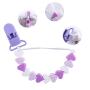 Silicone Pacifier Clip 100% BPA Free- Universal Paci Clip - Baby Shower Gift- Modern Teether Toy- Neutral Colors