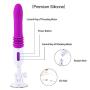 Sex Machine for Women, Hismith Thrusting Silicone Vibrator Rechargeable Automatic Love Machine Multi-Speed Fucking Machine with Bracket for Couple