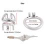 TERNENCE Ergonomic Design Chastity Device Male Virginity Lock Chastity Belt Adult Game Sex Toy (1.77 inch / 45mm)